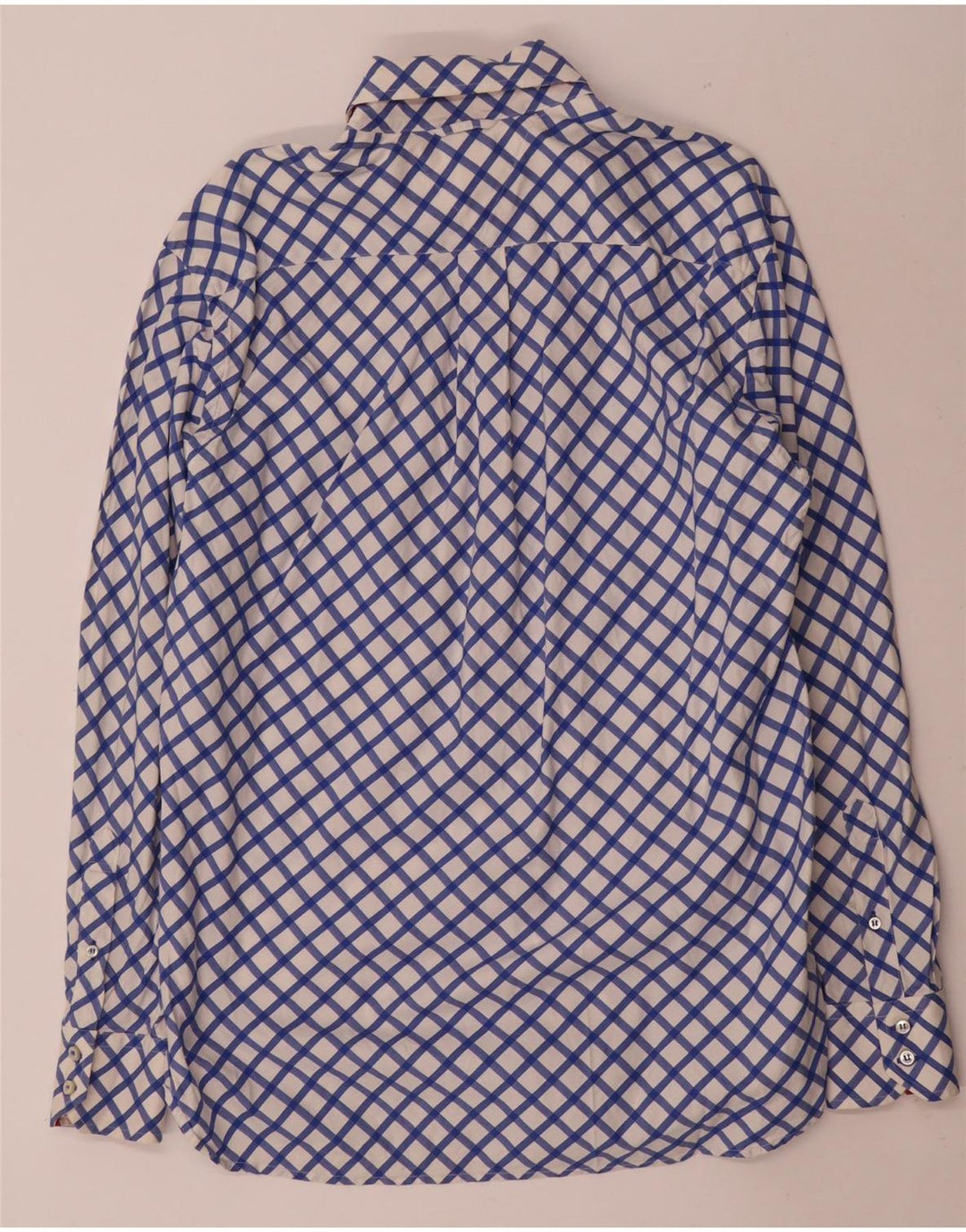 Tommy Hilfiger Herrenhemd, klein, blau, geometrisch, Baumwolle