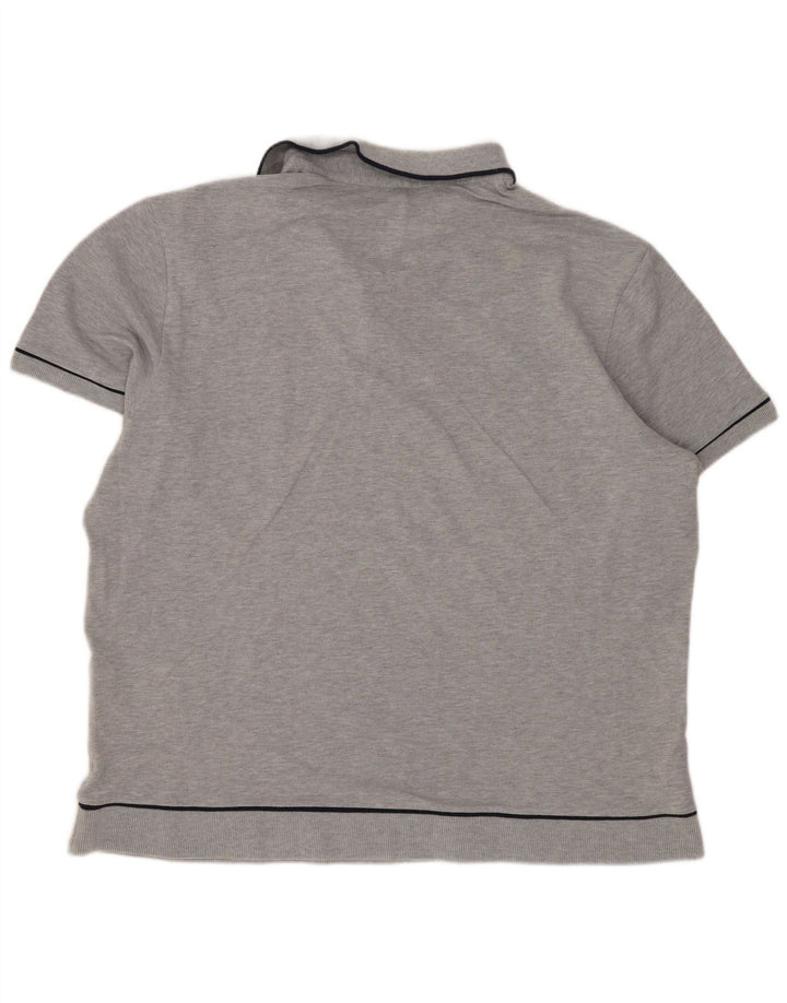 Lacoste Herren-Poloshirt mit normaler Passform, Größe 6 XL, graue Baumwolle