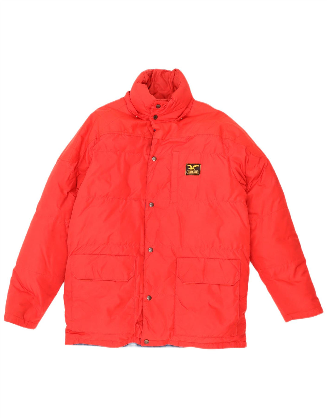 SALEWA Wattierte Herrenjacke UK 38 Mittelrotes Polyester