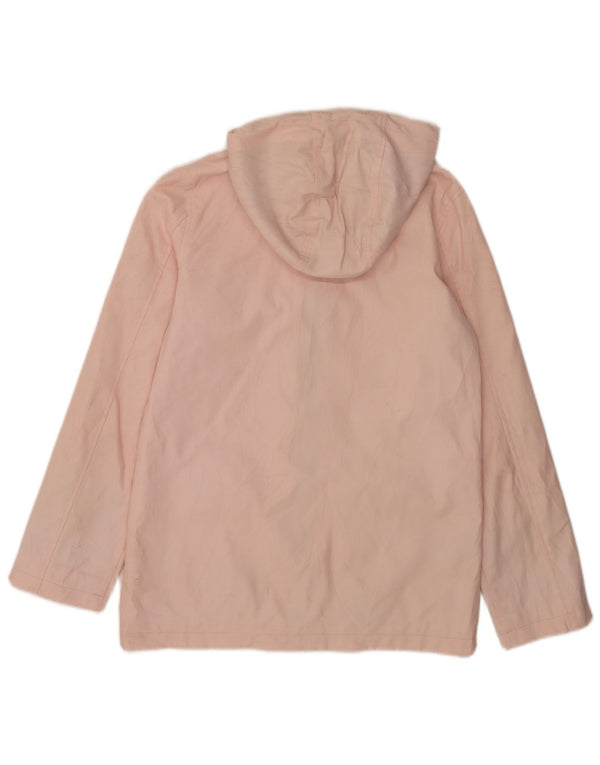 Topshop Damen-Regenjacke mit Kapuze, reguläre Passform, UK 8, Größe S, Rosa, Polyester