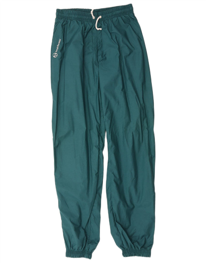 Sergio Tacchini Herren Trainingshose Jogger IT 48 Mittelgrüne Baumwolle
