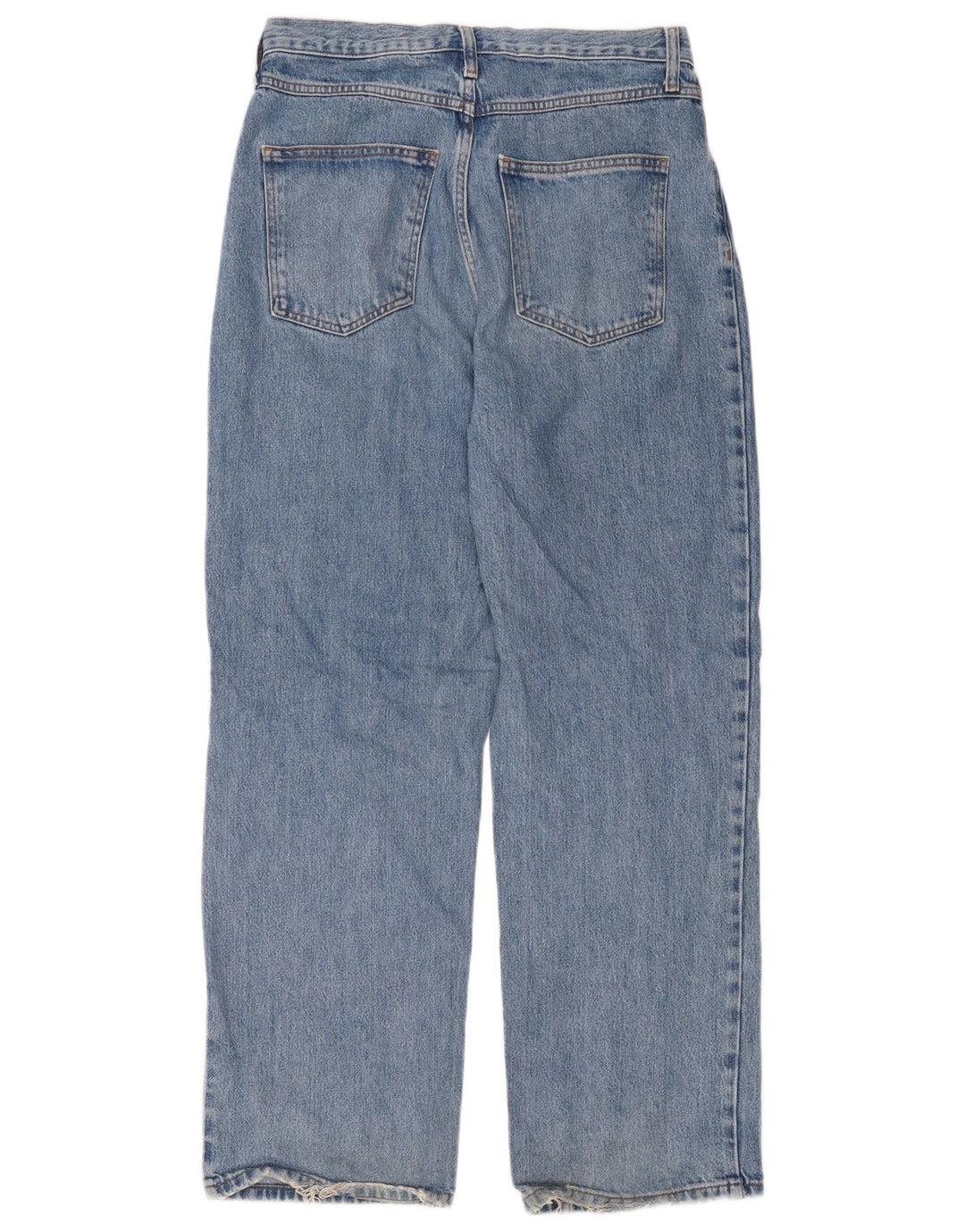 Topshop Damen Straight Jeans W30 L32 Blaues Polyester