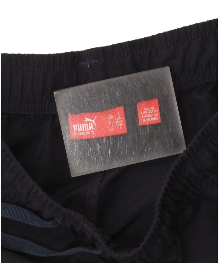 Puma Herren Bermuda Sport Shorts Large Marineblau