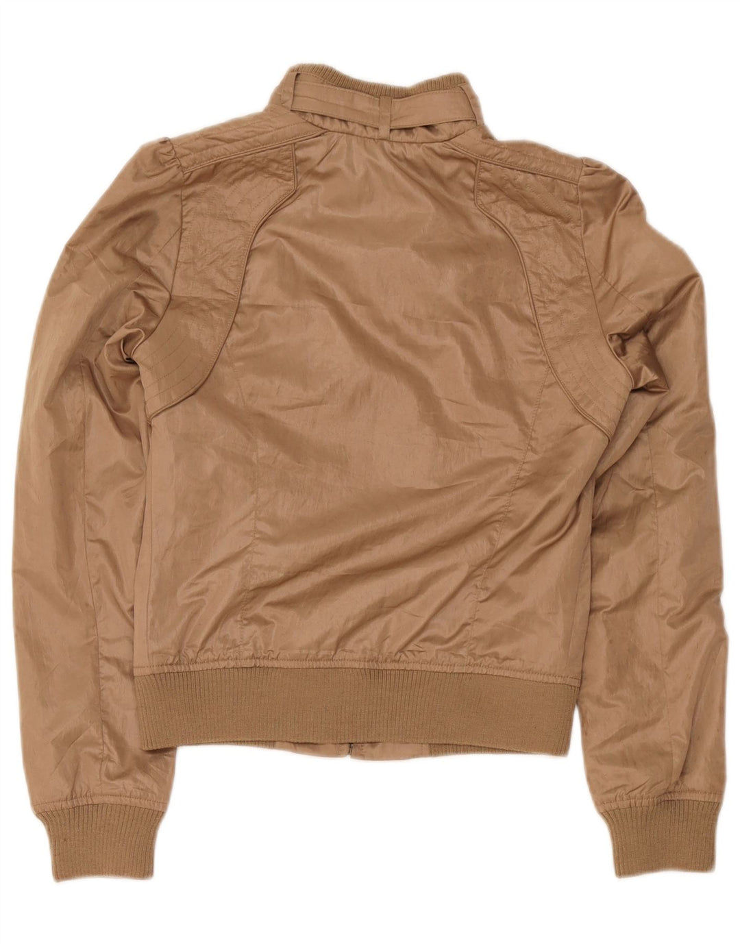 Guess Damen Bomberjacke UK 6 XS Braunes Polyester
