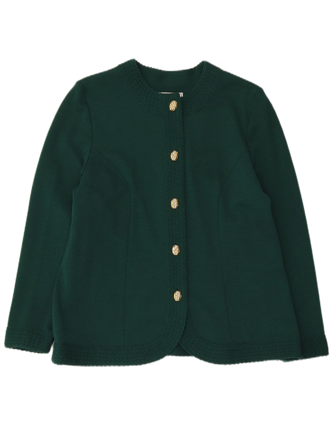 Domina Damen Strickjacke Pullover IT 52 2XL Grüne Wolle
