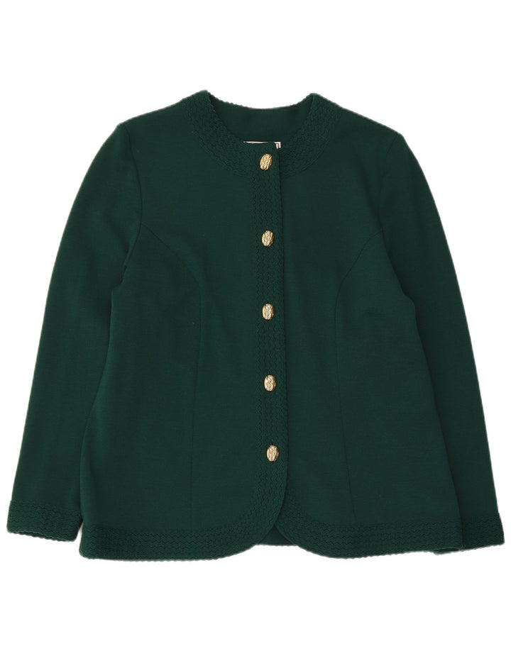 Domina Damen Strickjacke Pullover IT 52 2XL Grüne Wolle