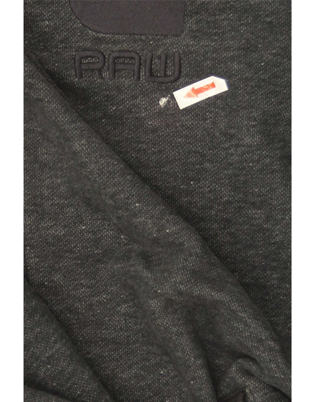 G-Star Herren-Kapuzenpullover mit Reißverschluss, mittelgrau gesprenkelte Baumwolle