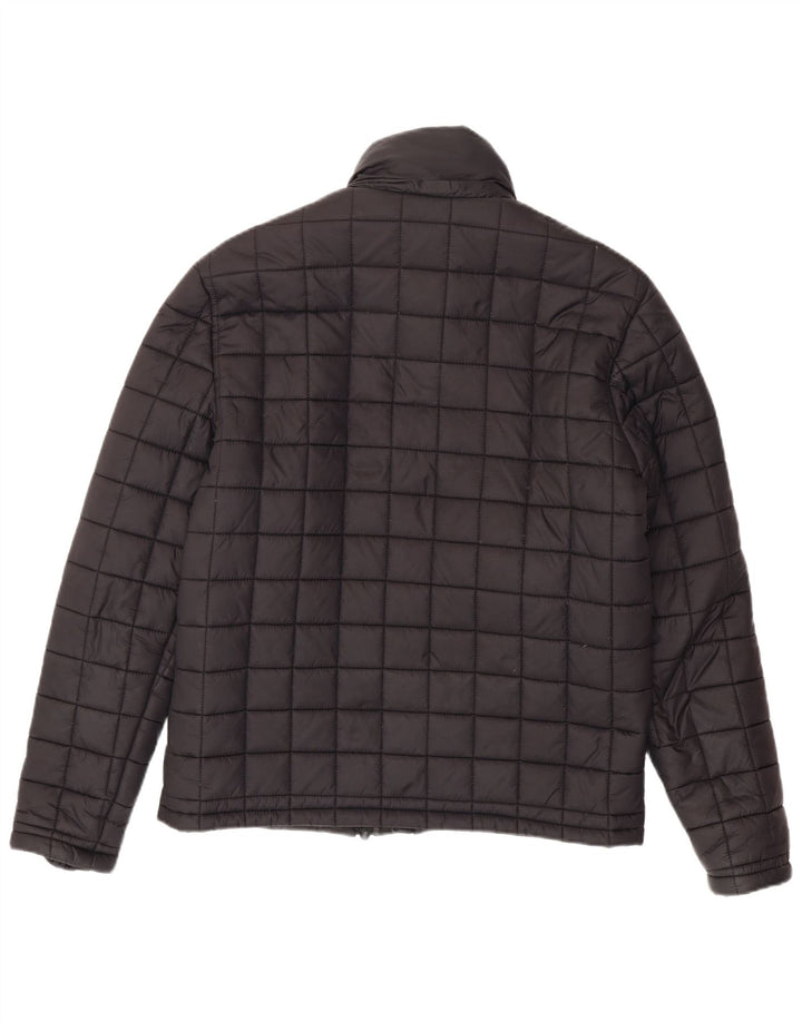 Superdry Herren Wattierte Jacke UK 40 Large Schwarz Nylon