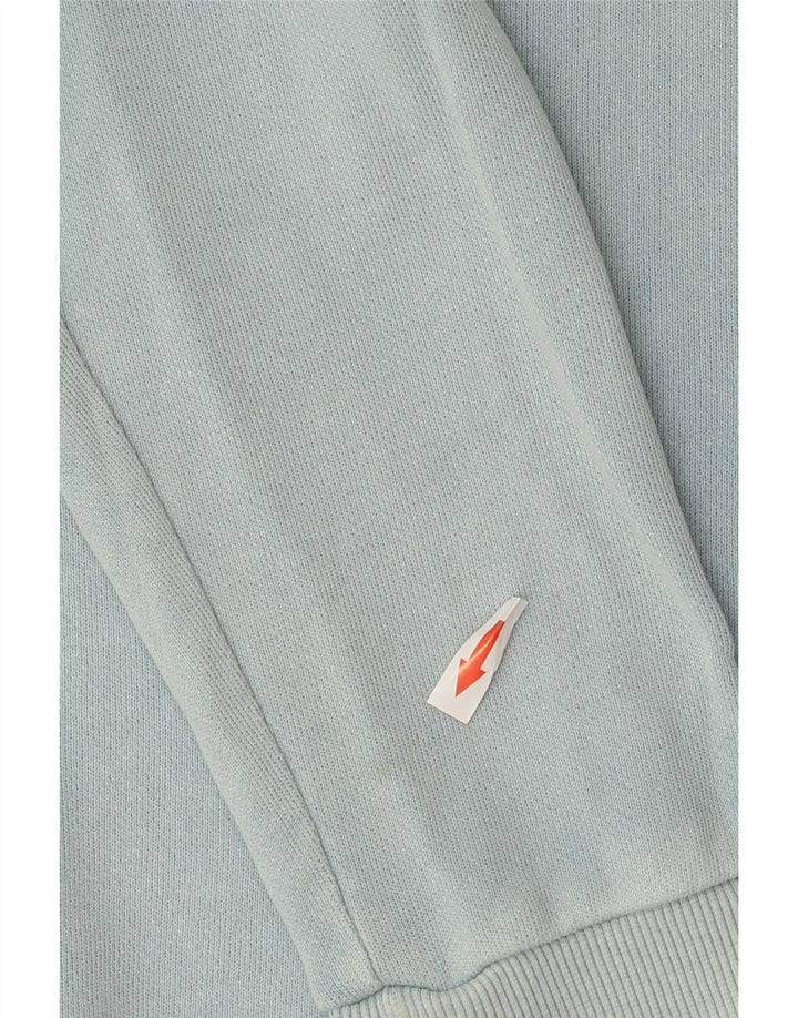 Reebok Damen Sweatshirt Pullover UK 14 Mittelblaue Baumwolle