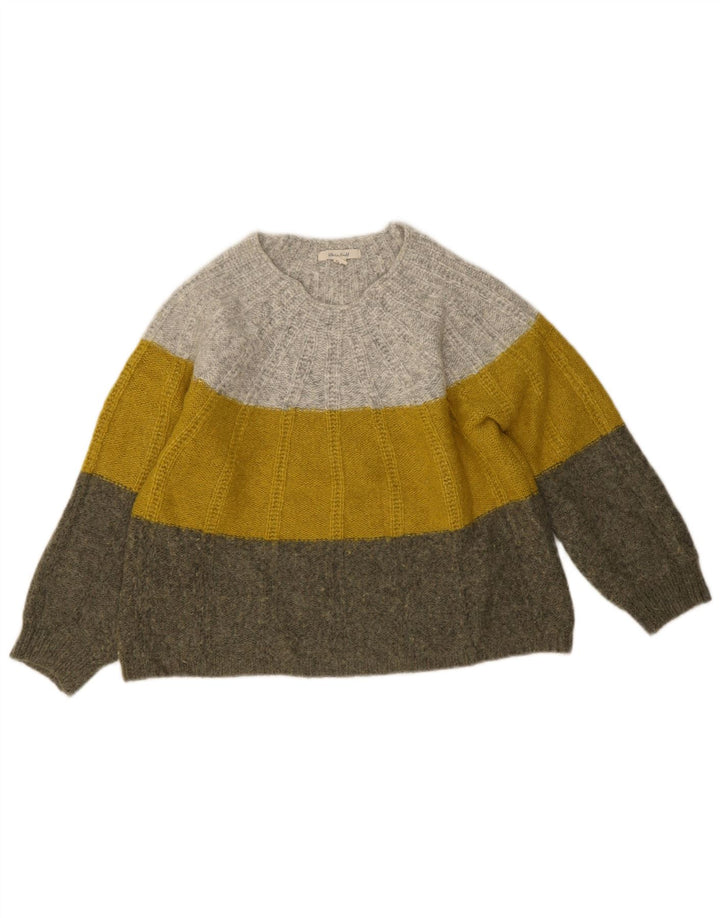 White Stuff Damen-Pullover mit U-Boot-Ausschnitt, Gr. 14, mittelmehrfarbig
