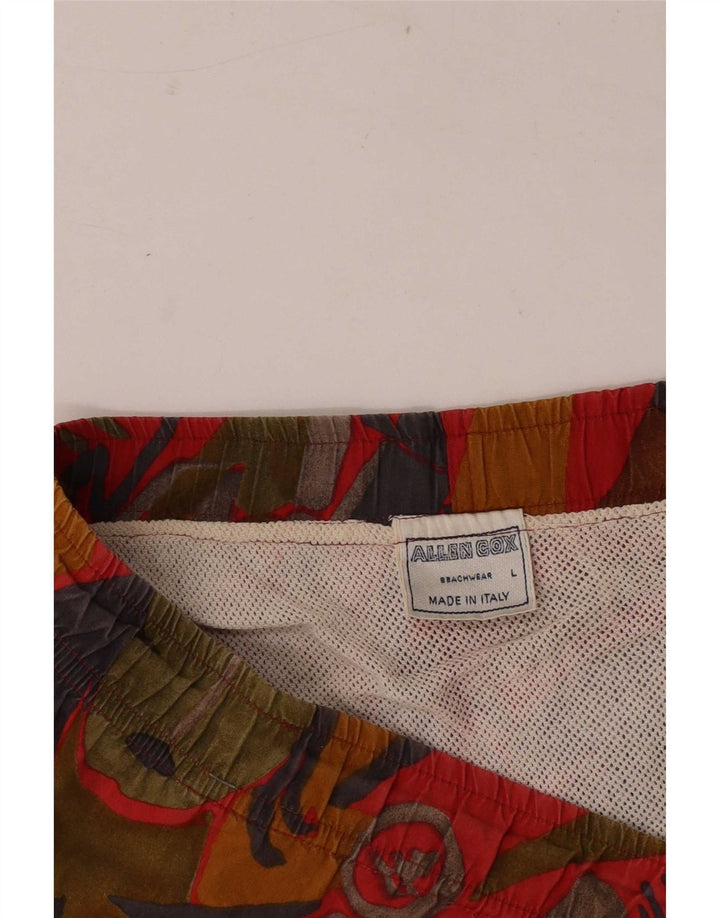 Allen Cox Herren-Badeshorts mit abstraktem Muster, groß, mehrfarbig, Baumwolle