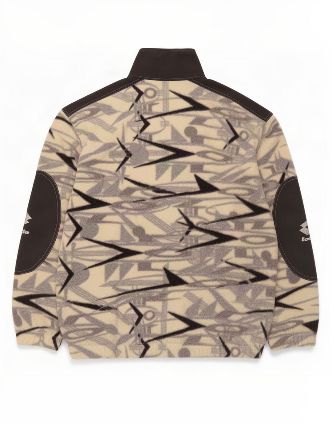 Lotto Herren-Fleecepullover mit Reißverschluss am Hals, XL, mehrfarbig, geometrisch, Polyester