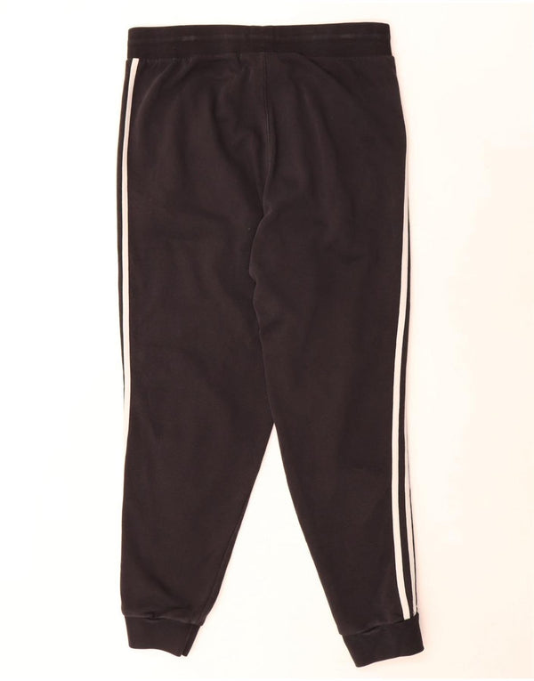 Adidas Damen Trainingshose Jogger UK 16 Large Schwarz Baumwolle