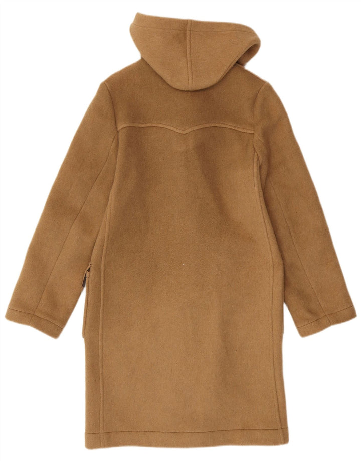 VINTAGE Damen Dufflecoat mit Kapuze UK 10 Small Beige