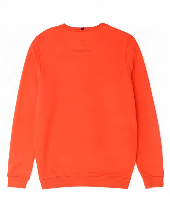 Joules Herren Sweatshirt Pullover Small Orange Baumwolle