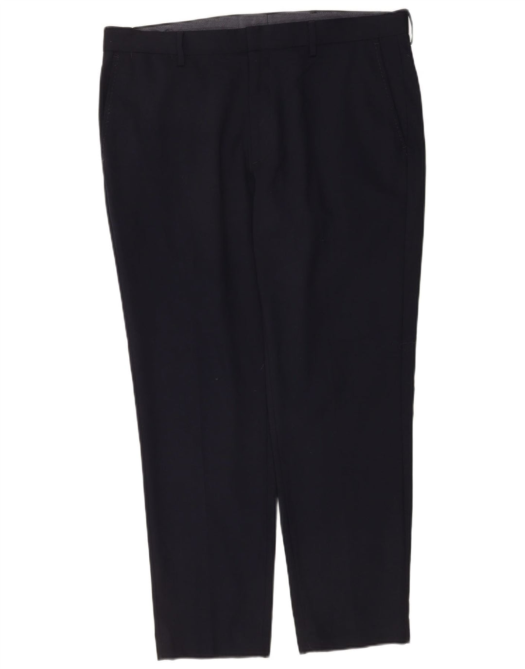 Gerade Chino-Hose für Herren von Marks & Spencer, W36 L29, marineblaue Wolle