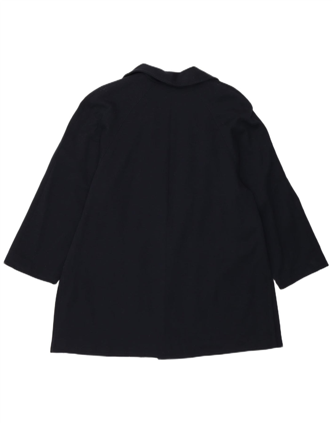 Luisa Spagnoli Offener Damenmantel UK 14 Große marineblaue Schurwolle