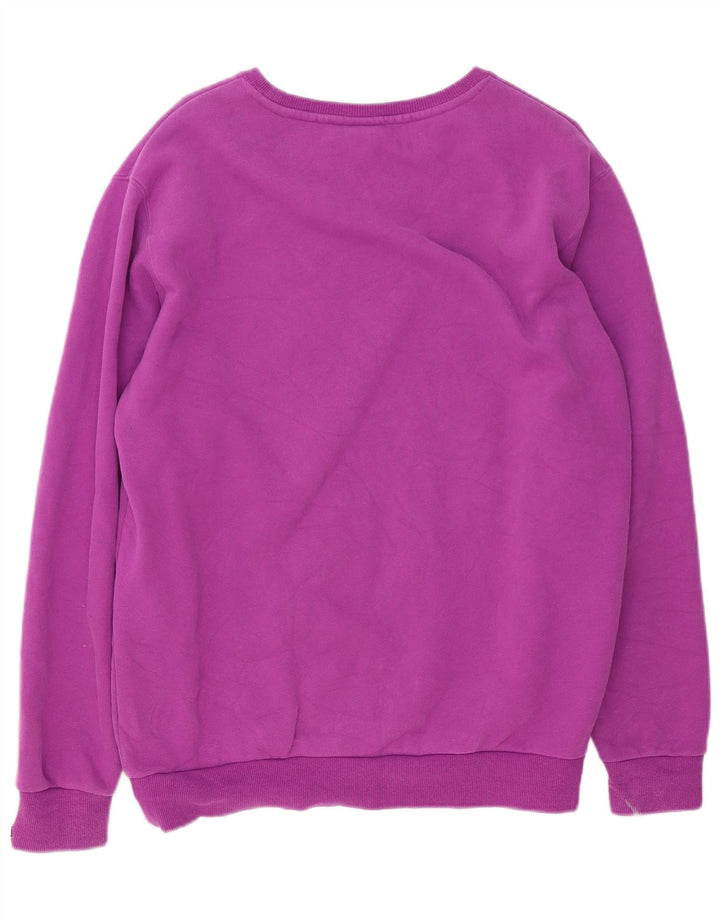 Ellesse Herren-Sweatshirt-Pullover aus mittelvioletter Baumwolle