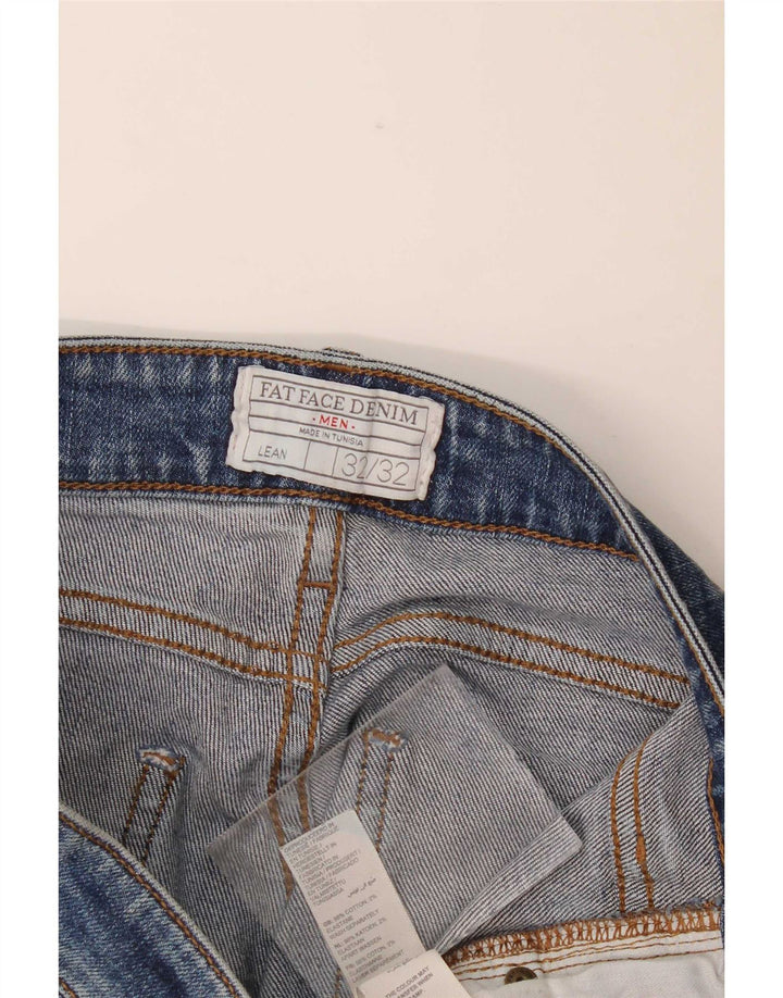 Fat Face Damen Slim Jeans W32 L32 Blaue Baumwolle