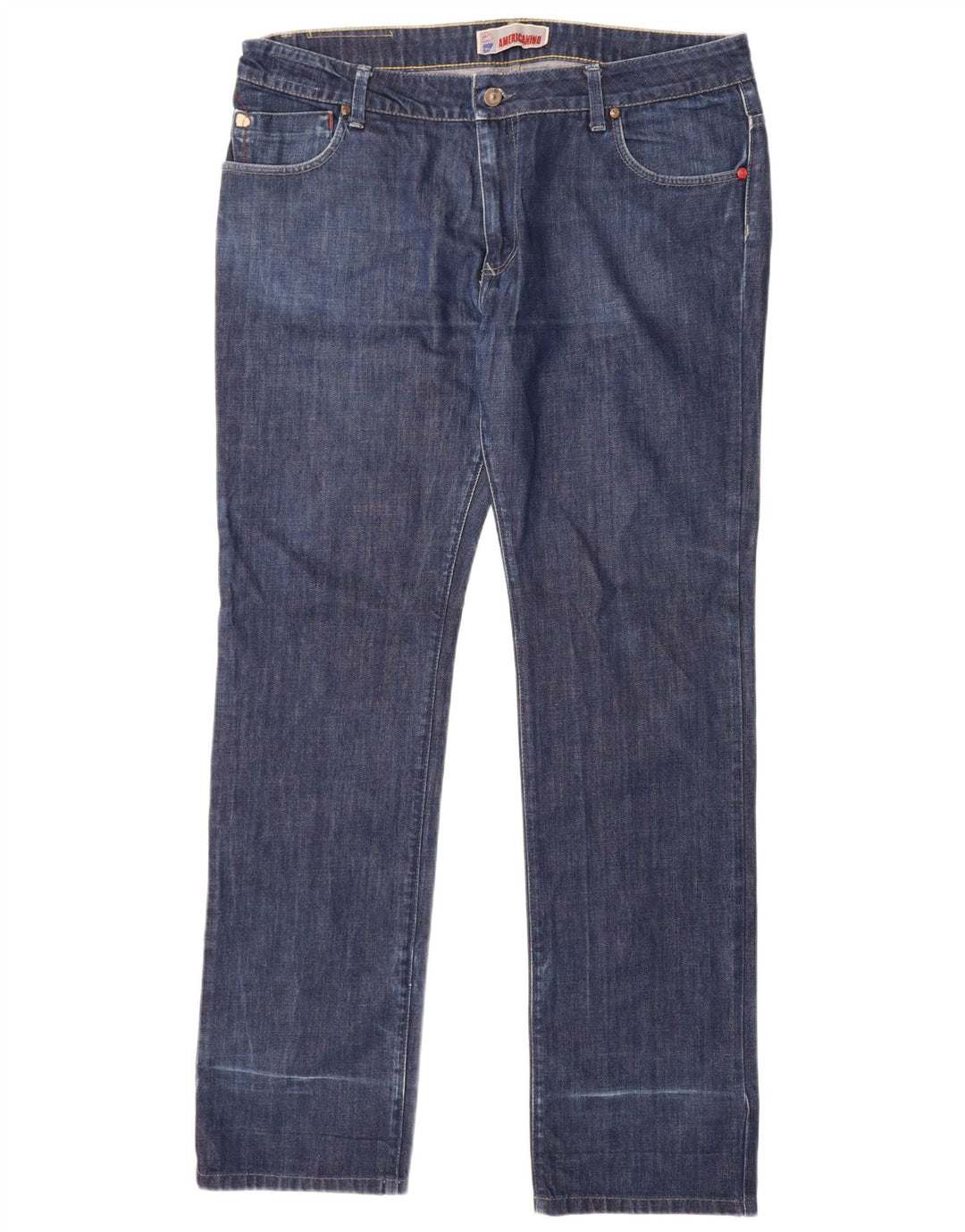 Americanino Herren Straight Jeans W38 L34 Blaue Baumwolle