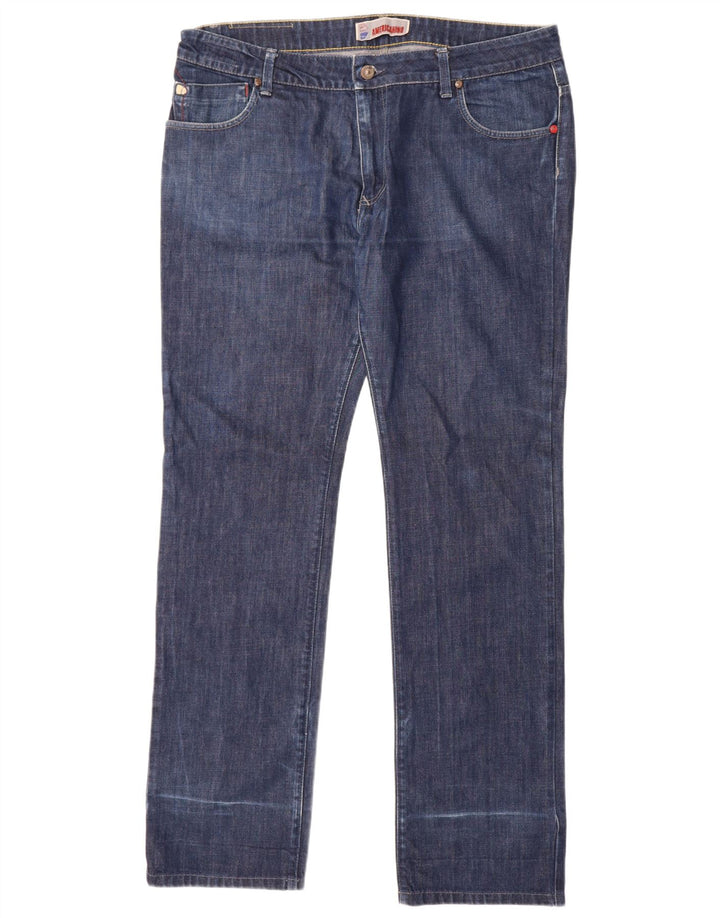 Americanino Herren Straight Jeans W38 L34 Blaue Baumwolle