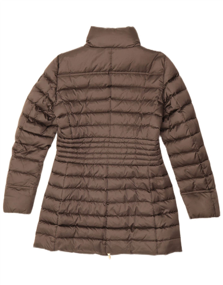 PEUTEREY Wattierter Damenmantel UK 14 Mittelgraues Polyamid