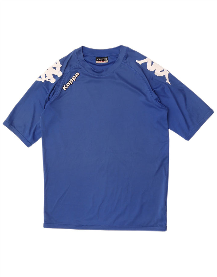 Kappa Herren Grafik T-Shirt Top Small Blau