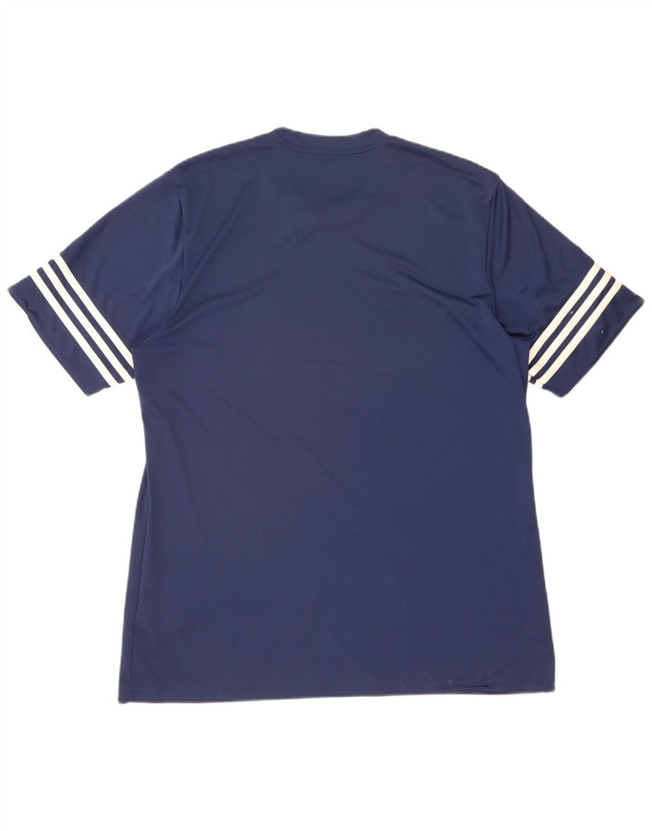 Adidas Herren Climalite T-Shirt Top XL Marineblau Polyester