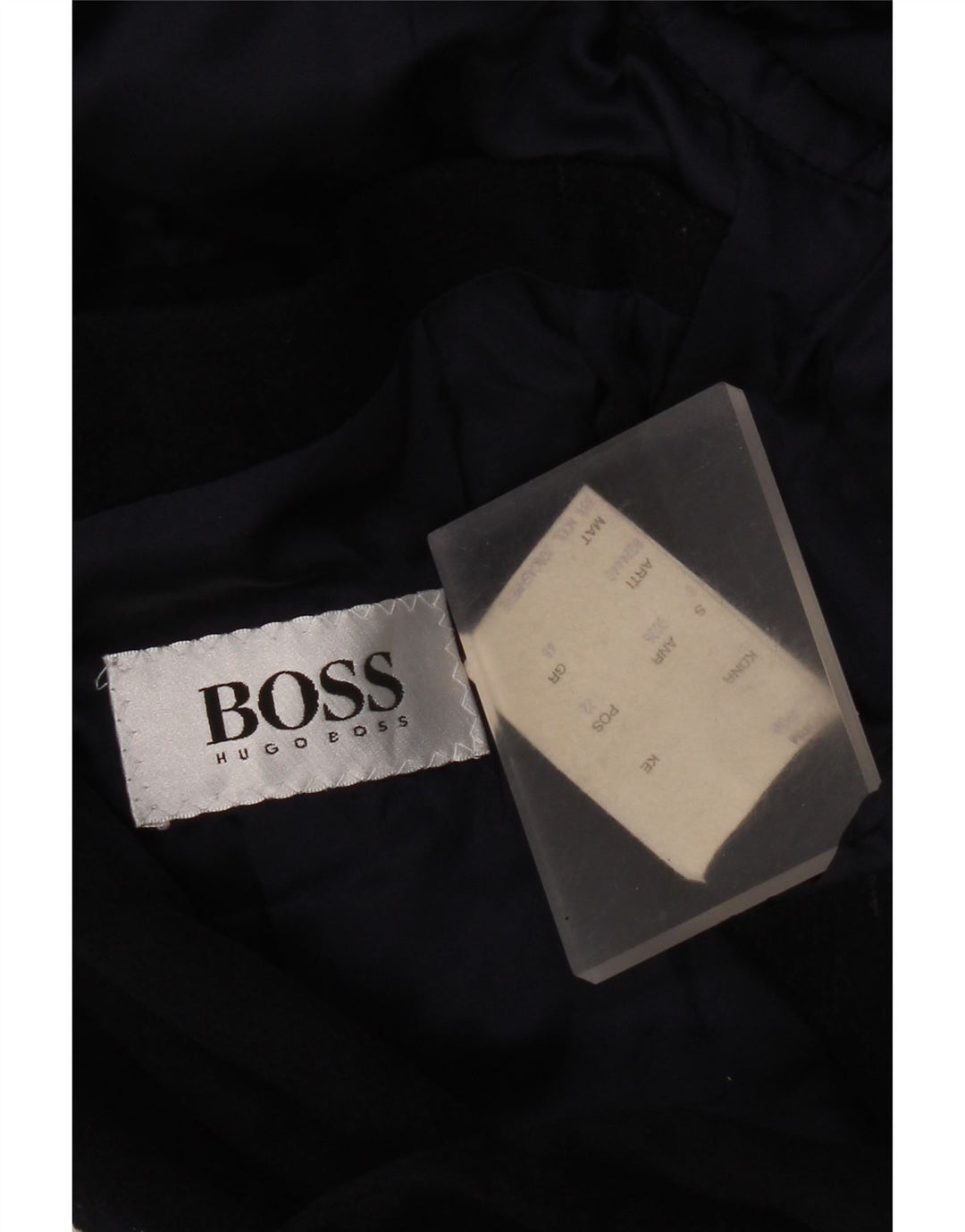 Hugo Boss Herren-Zweireiher-Blazerjacke, EU 48, mittelmarineblaue Wolle