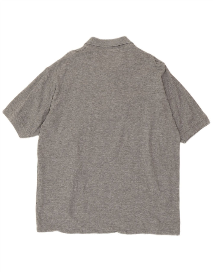 ASICS Herren-Poloshirt, große grau gefleckte Baumwolle