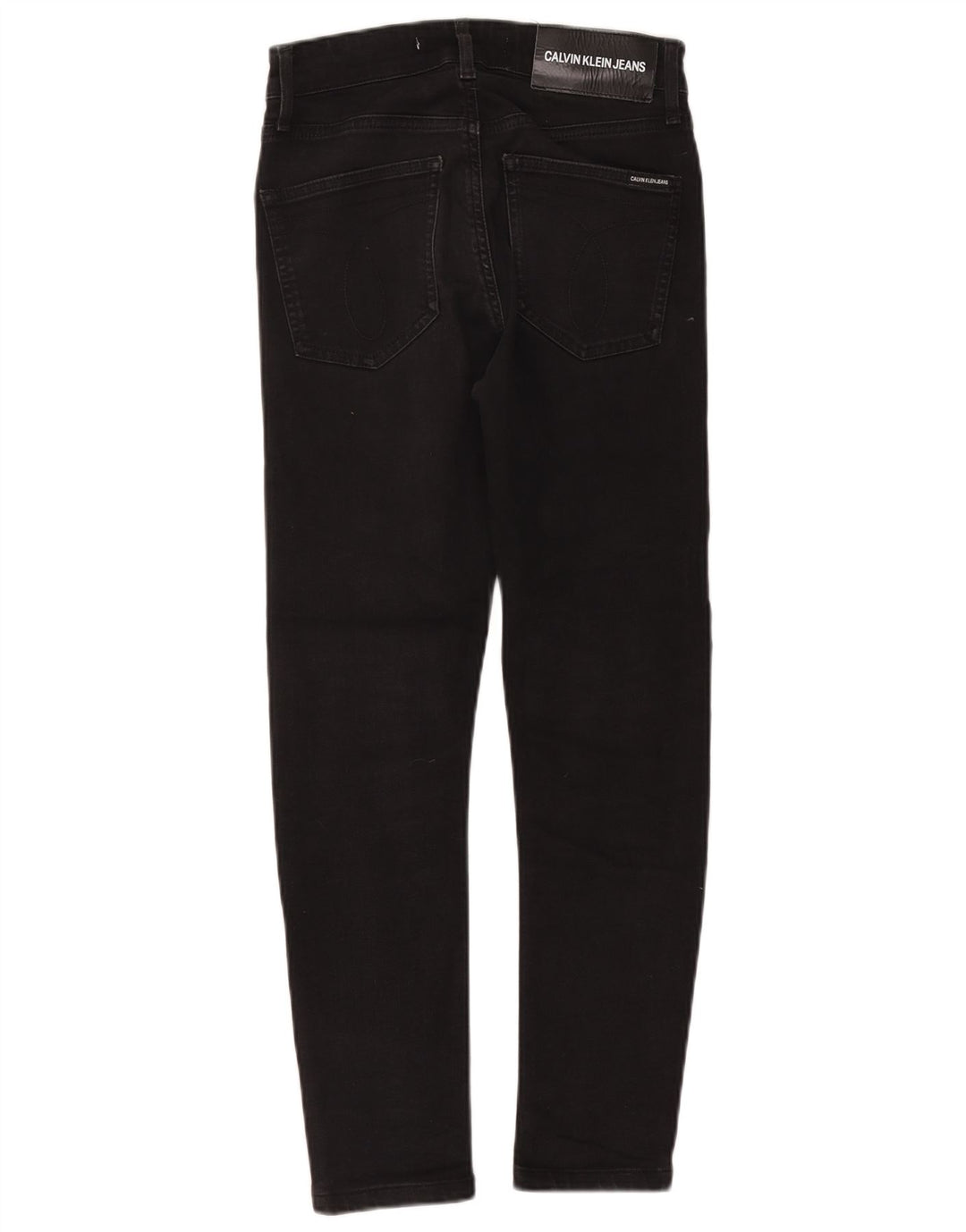Calvin Klein Damen Slim Jeans W29 L26 Schwarze Baumwolle