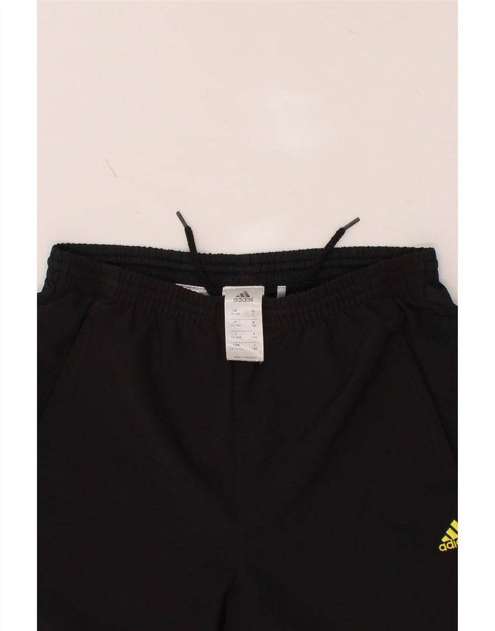ADIDAS Boys Climacool Sport Shorts 13-14 Years Black Polyester Vintage Adidas and Second-Hand Adidas from Messina Hembry 