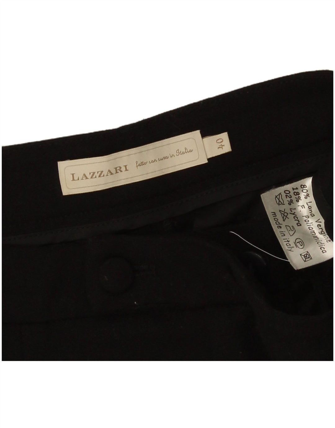 Lazzari Womens Pegged Casual Shorts EU 40 Medium W28 Schwarze Schurwolle