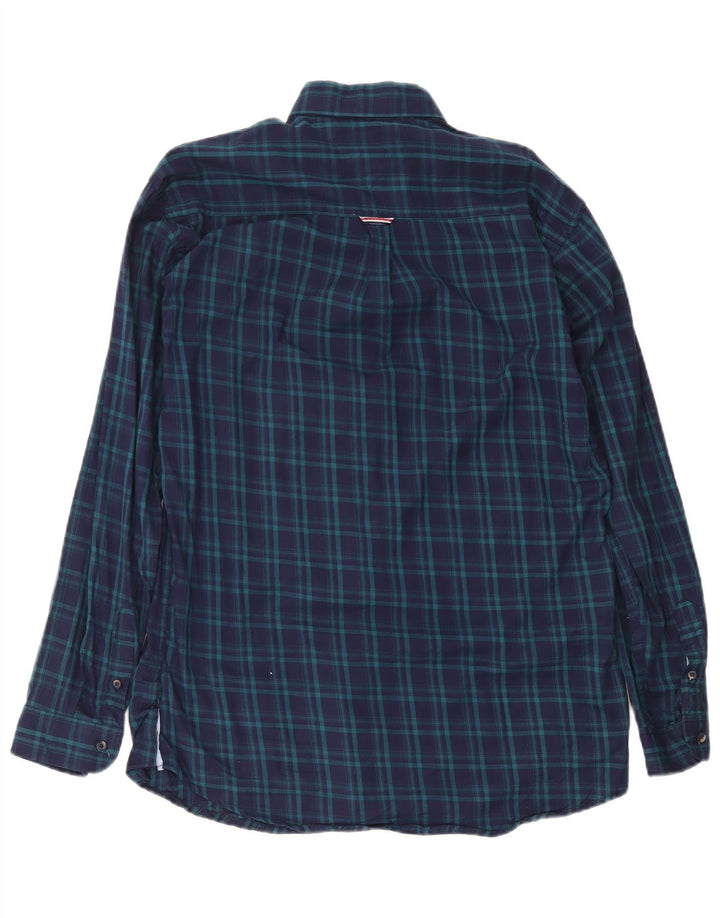 Tommy Hilfiger Herren Custom Fit Hemd XL Marineblau kariert