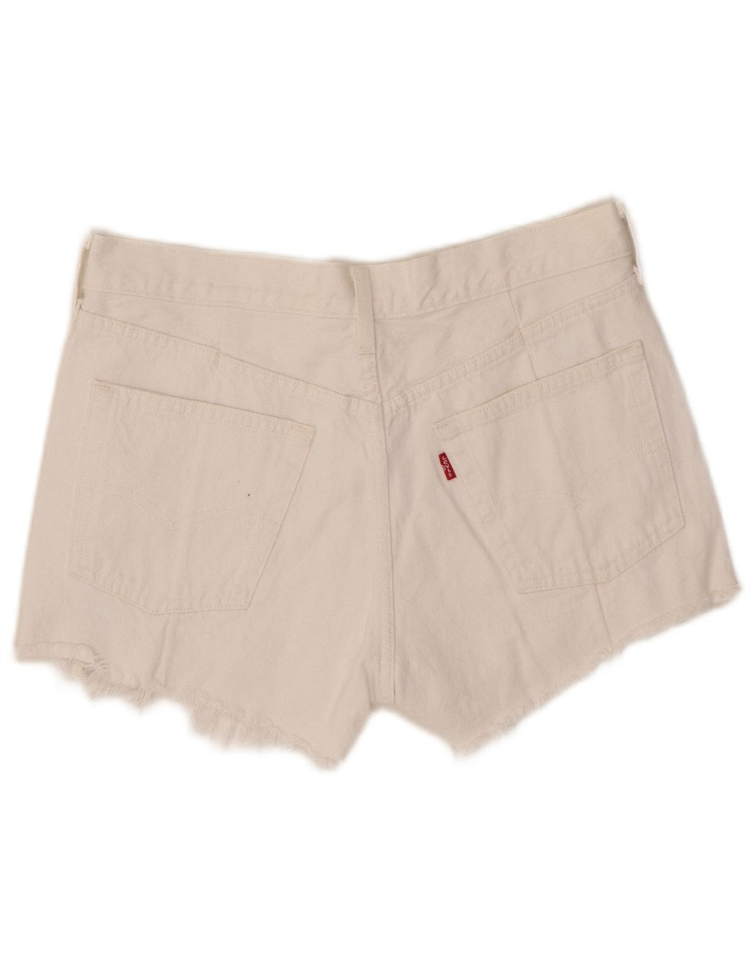 LEVI'S Damen 501 Jeansshorts W27 mittelweiße Baumwolle