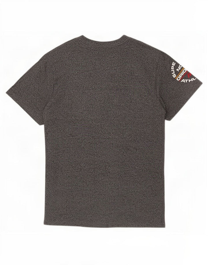 Superdry Herren Grafik-T-Shirt-Oberteil, groß, Grau, Farbblock