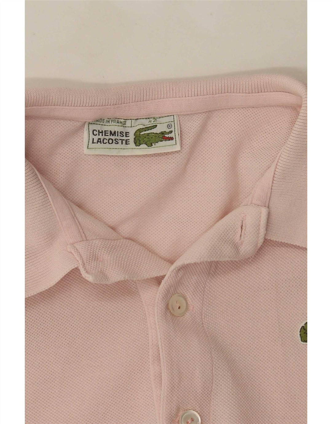 Lacoste Damen Poloshirt Größe 42 Large Pink