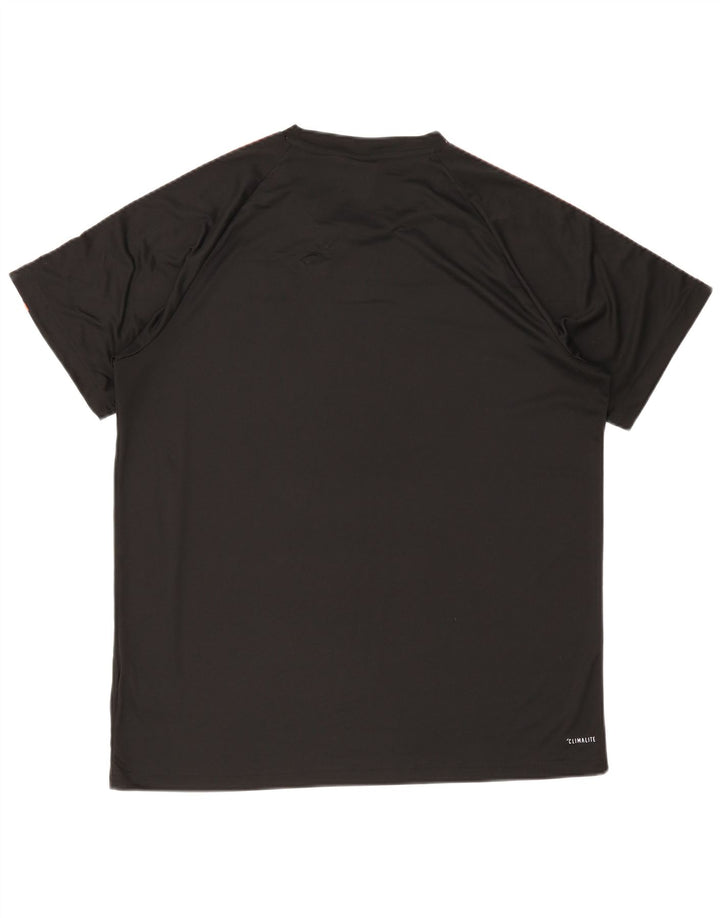 Adidas Herren Climalite T-Shirt Top XL Schwarz Polyester