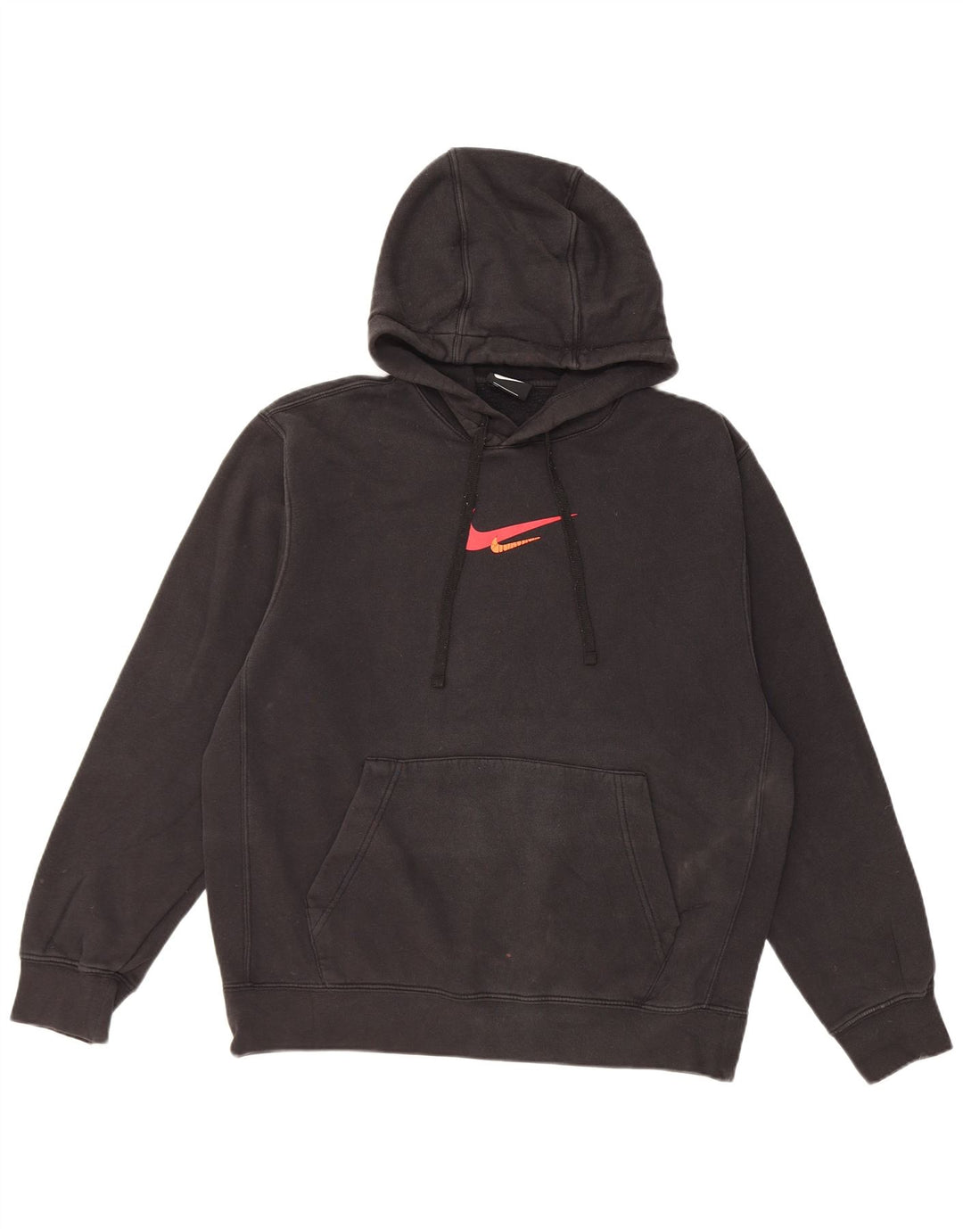 Nike Herren-Kapuzenpullover mit Grafik, mittelschwarz, Baumwolle