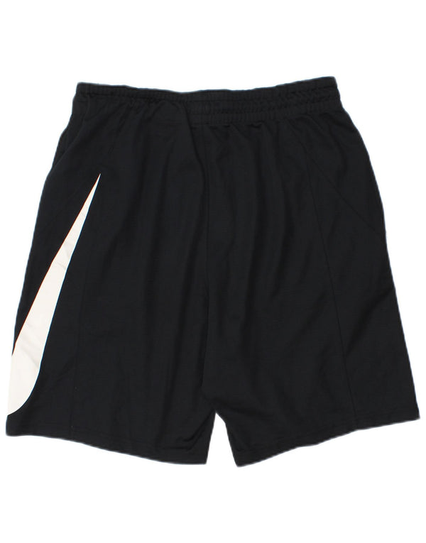 Nike Mens Dri Fit Graphic Sport Shorts Medium  Black Polyester