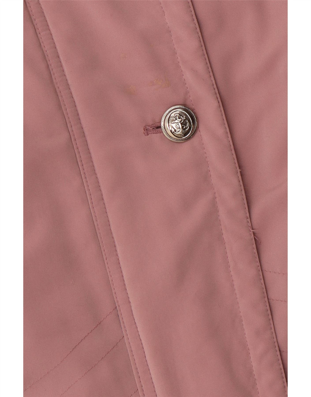 Vintage Damen Übergroßer Windjacke Mantel EU 42 Groß Rosa Polyester