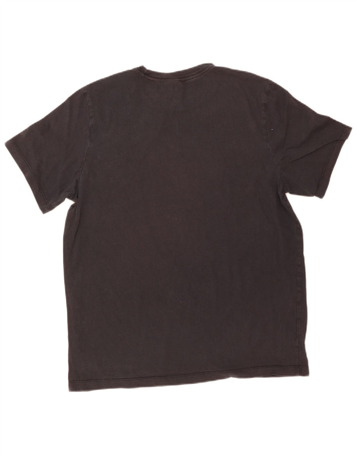Nike Herren T-Shirt Top Large Schwarz Baumwolle