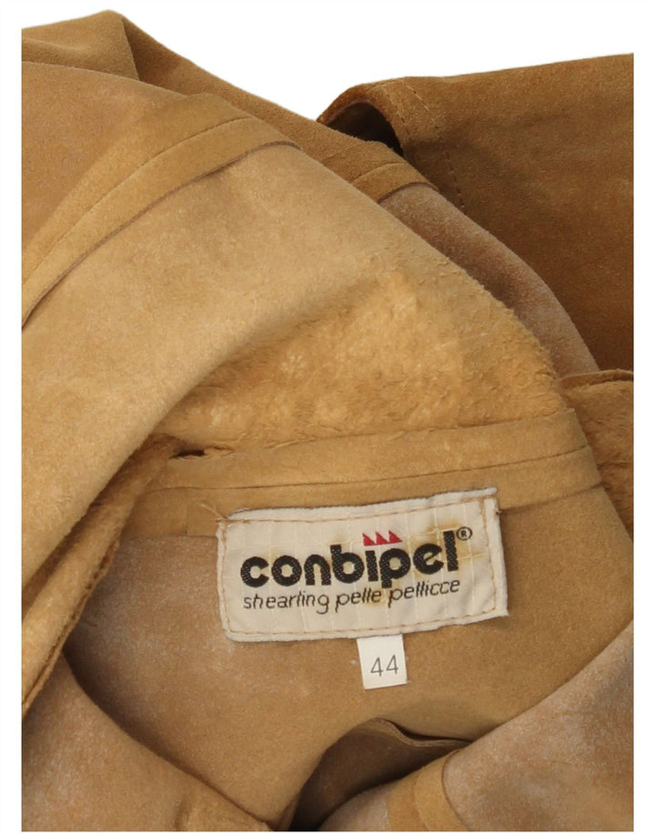 Conbipel Damen Wildlederweste IT 44 Mittelbraunes Leder