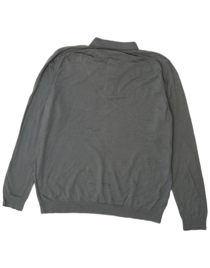 Marks & Spencer Herren-Pullover mit Rollkragen, XL, Blau, Modal