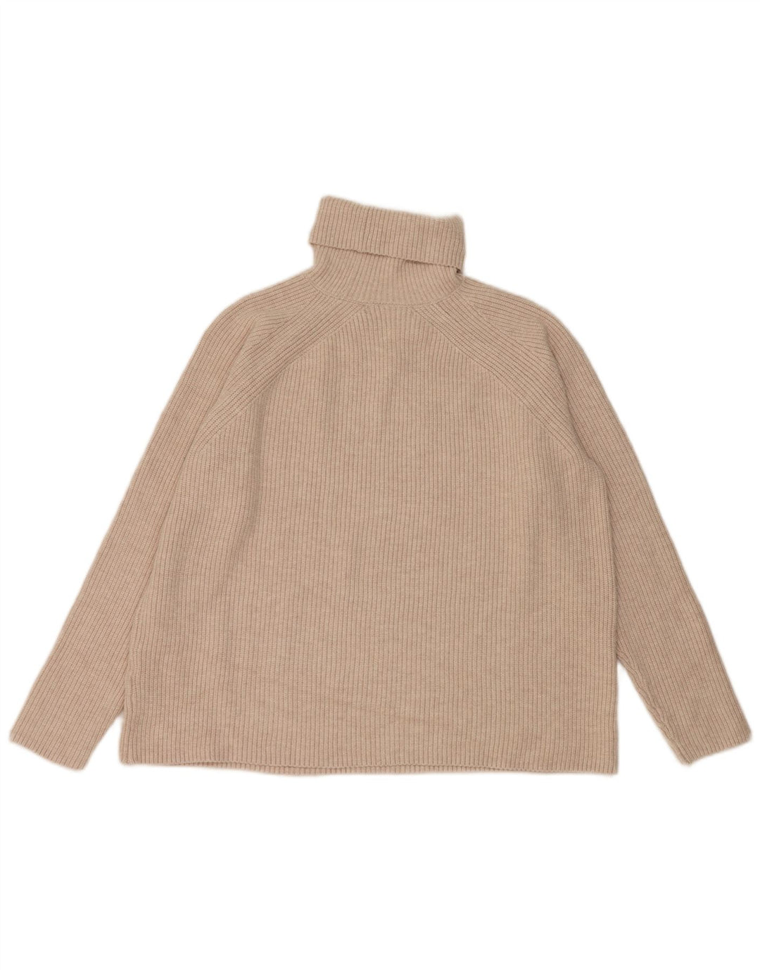 Marks & Spencer Damen-Pullover mit Rollkragen, Gr. 14, mittelbeige Viskose