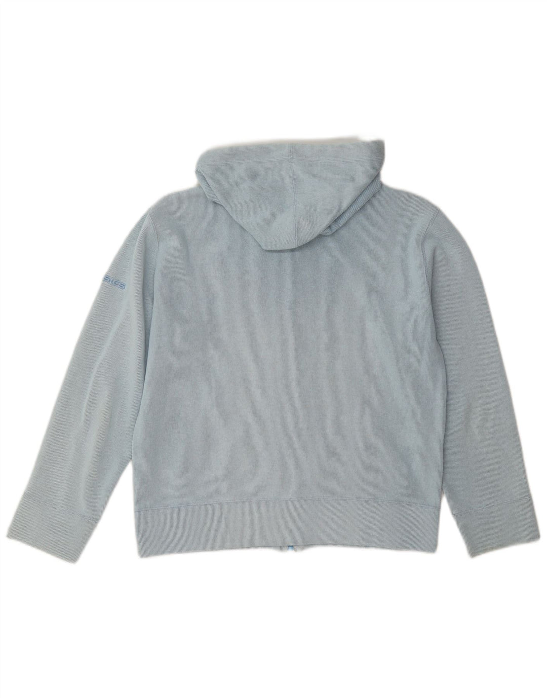 Asics Damen Zip Hoodie Pullover UK 14 Mittelblau