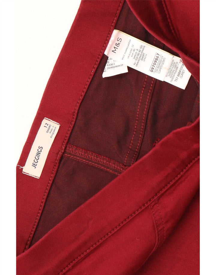 Marks & Spencer Damen Jegging-Jeans UK 12 Medium W28 L26 Kastanienbraun Baumwolle