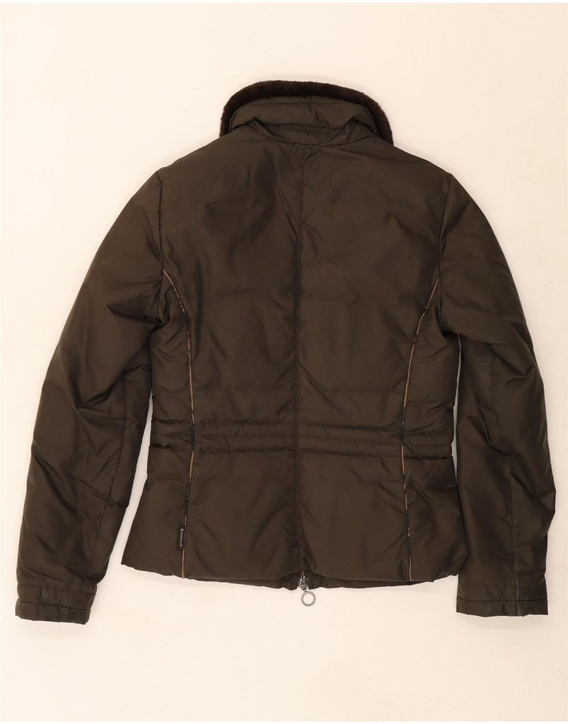 MONCLER Womens Padded Jacket Size 1 Small Brown Polyester Vintage Moncler and Second-Hand Moncler from Messina Hembry 