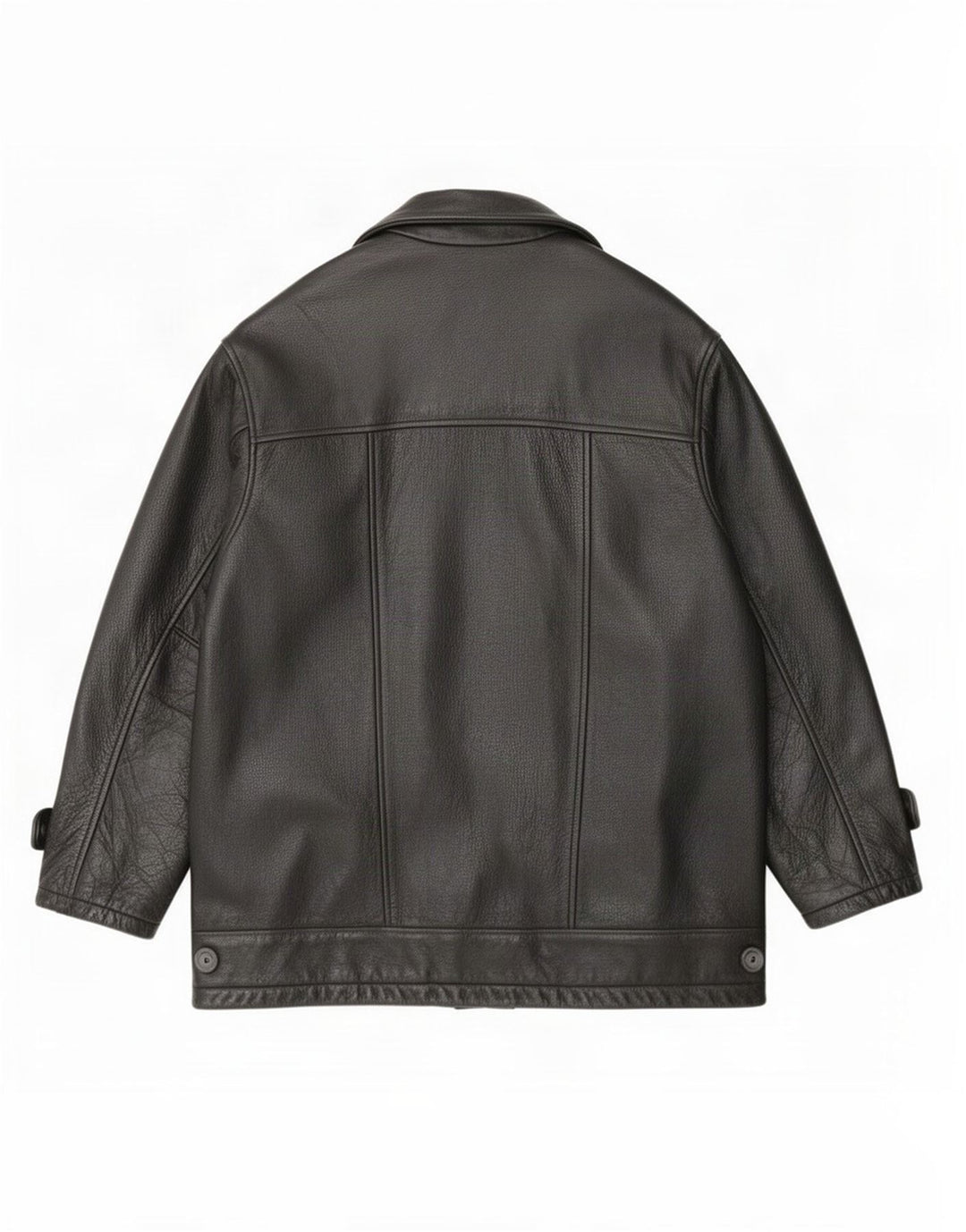 Angelo Litrico Herren Lederjacke XL Schwarz Klassisch