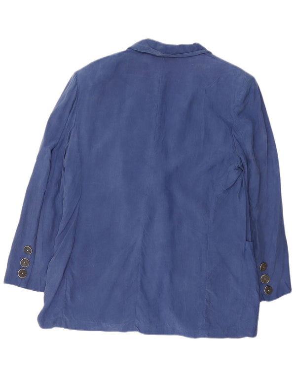 Roccobarocco Damen 2-Knopf-Blazerjacke UK 12 Mittelblau